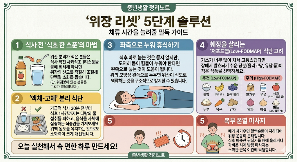 위장 리셋 5단계 솔루션