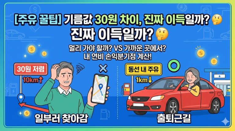 기름값 30원 차이 정말 이득일까