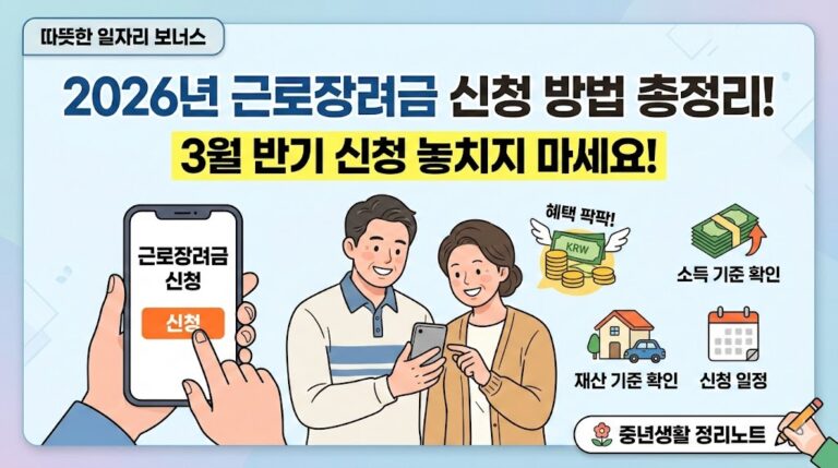 2026년 근로장려금 신청 방법 총정리