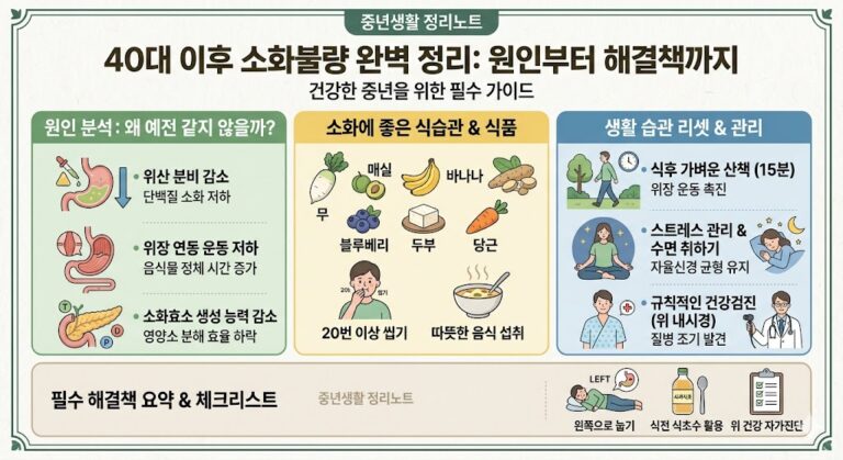 40대 이후 소화불량 완벽정리