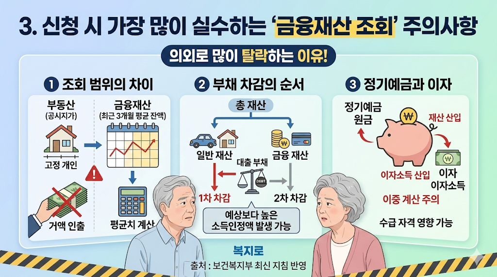 기초연금 신청시 주의사항