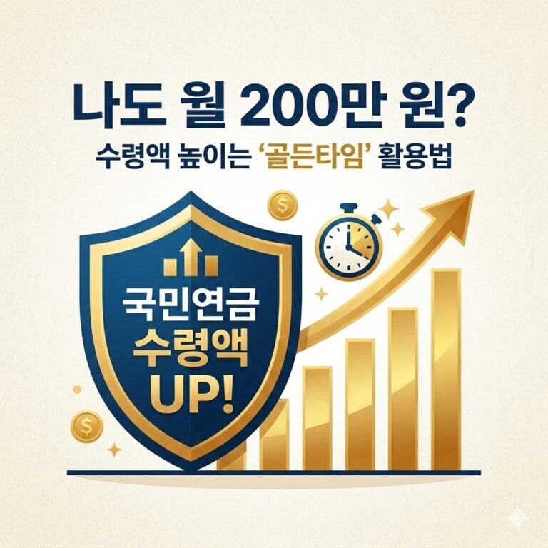 국민연금 수령액 높이는 골든타임