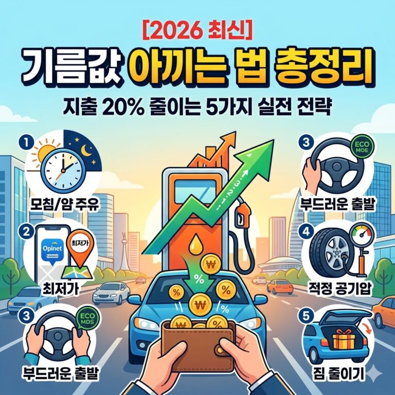 2026 기름값 아끼는 법 총정리