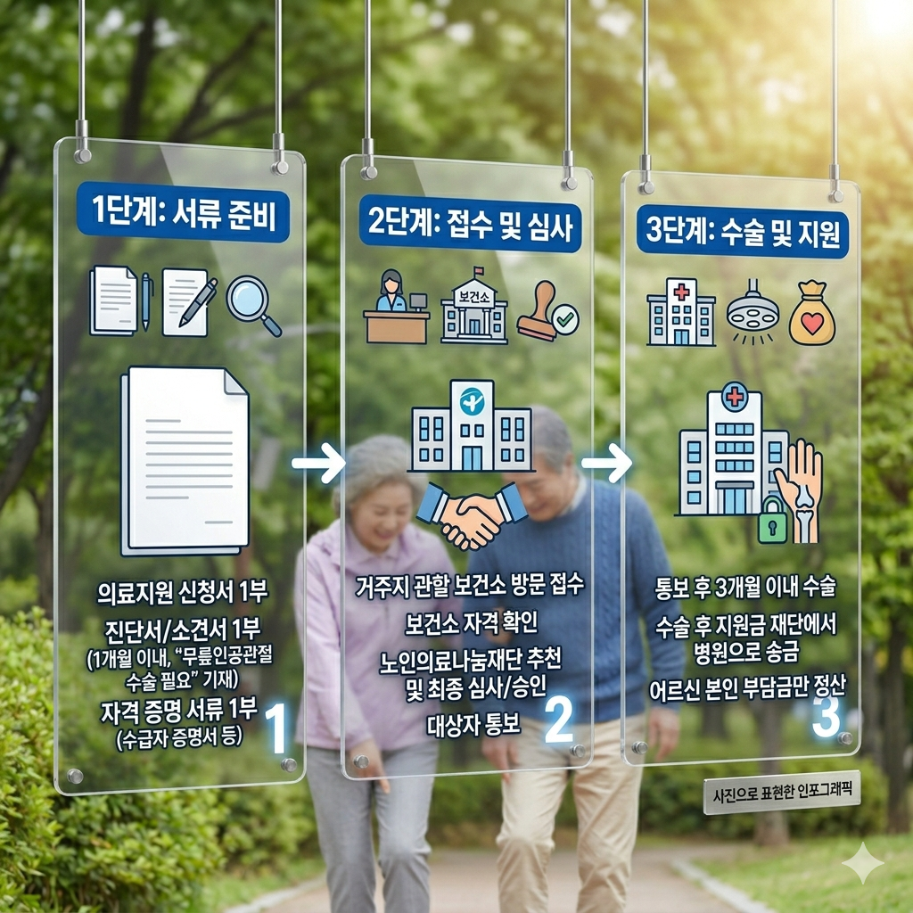 무릎수술 지원지 신청방법 및 절차