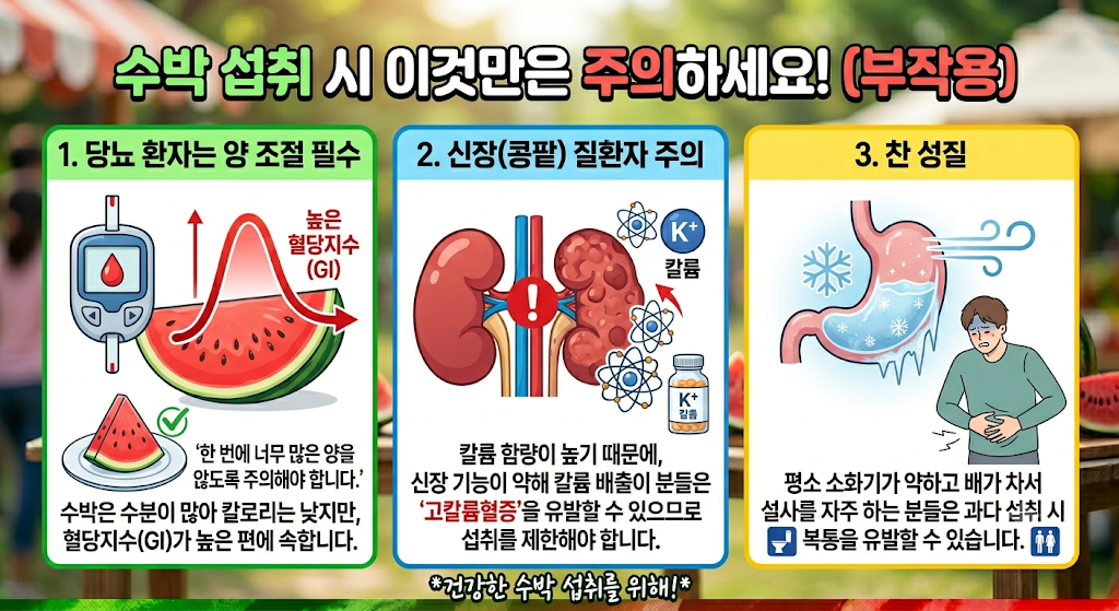 수박 섭취시 주의 사항 3가지