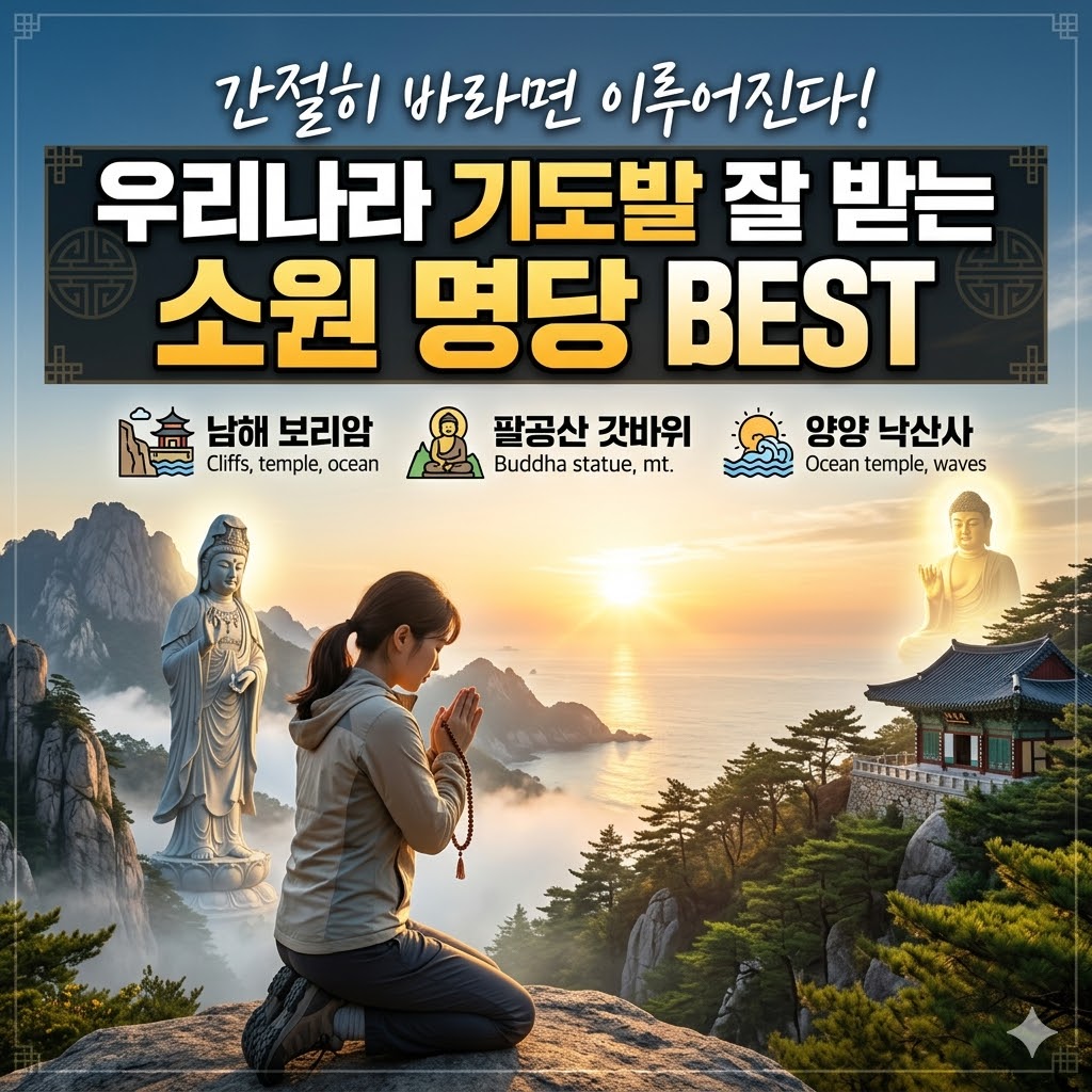 우리나라 기도발 잘받는 소원 명당 BEST
