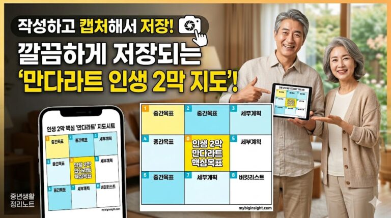 만다라트 인생2막 지도 만들기