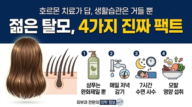 젊은 탈모 4가지 팩트체크
