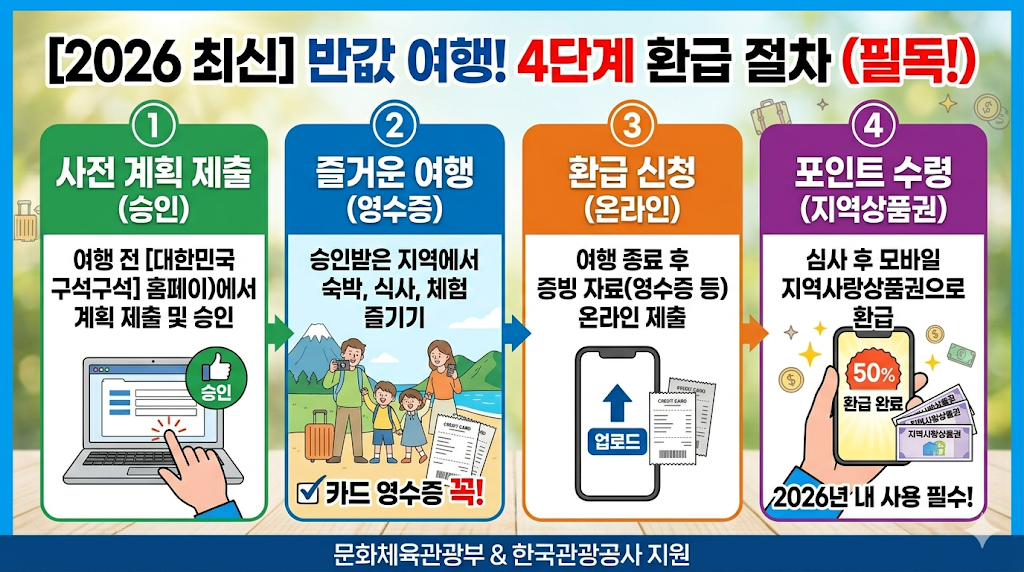 반값여행 4단계 환급절차
