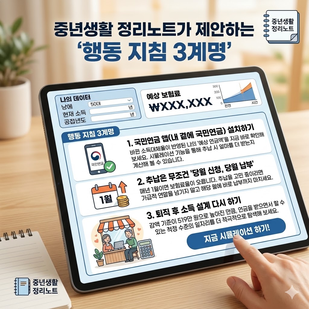 국민연금 행동지침 3계명