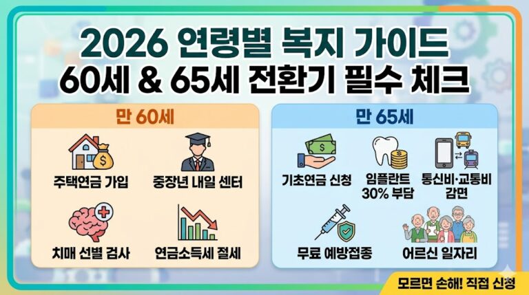 2026연령별 복지가이드 60세 65세