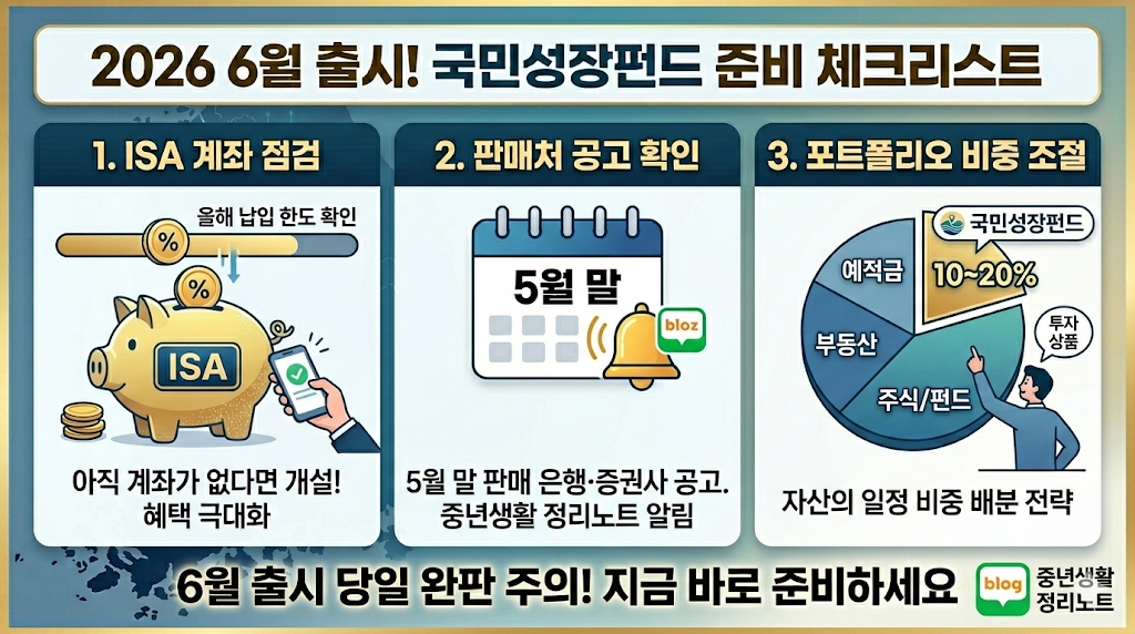 6월 출시 국민성장펀드 준비 체크리스트