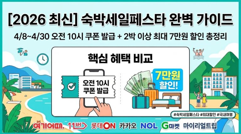 리2026 숙박세일페스타 완벽가이드