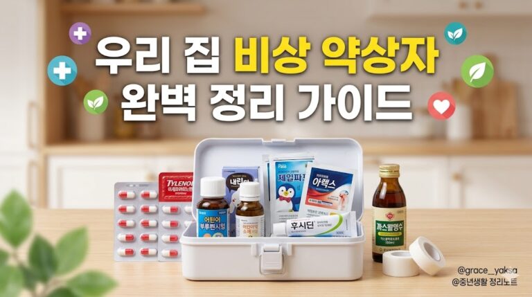 우리 집 비상 약상자 완벽 정리 가이드