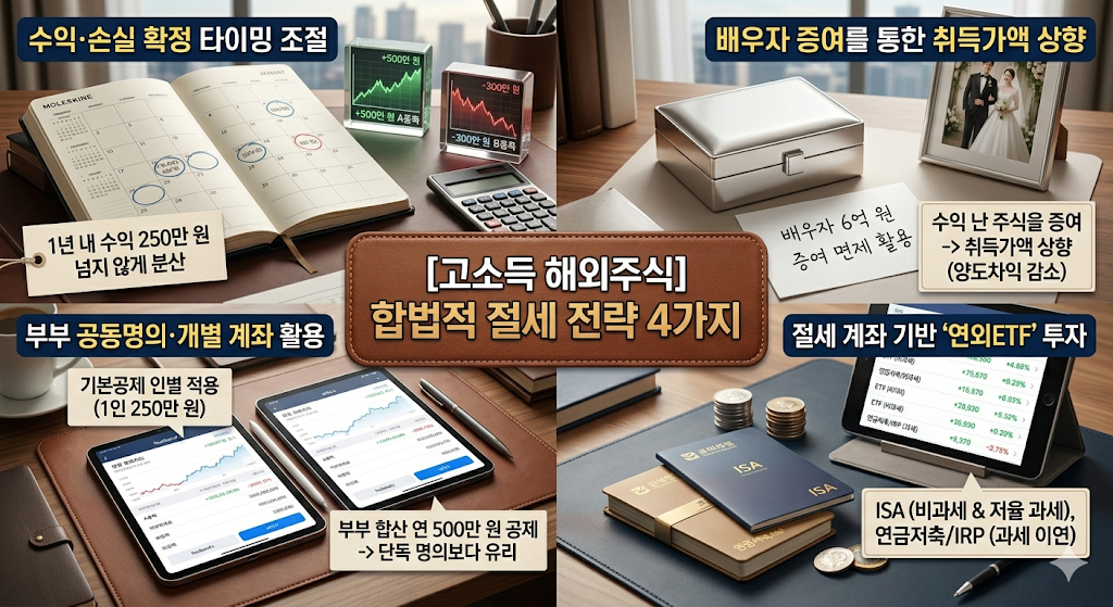 해외주식 합법적 절세전략 4가지