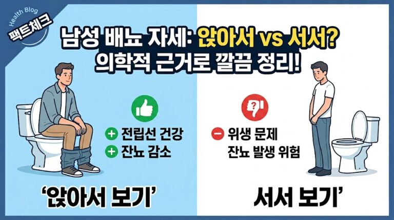 남성 배뇨자세 의학적으로 깔끔하게 정리