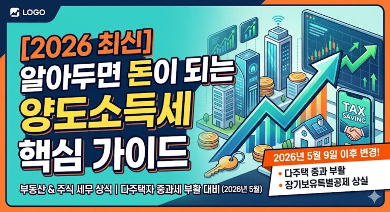 알아두면 돈이되는 양도소득세 핵심 가이드